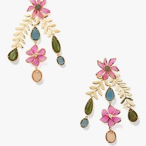 Kate spade NET RARE floral statement earrings